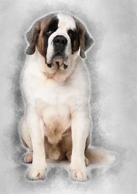 Saint Bernard 4 years old