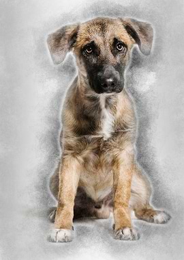 Mixedbreed dog 7 months o