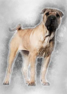 Shar Pei puppy 6 months ol