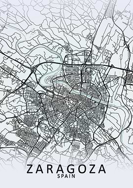 Zaragoza White City Map