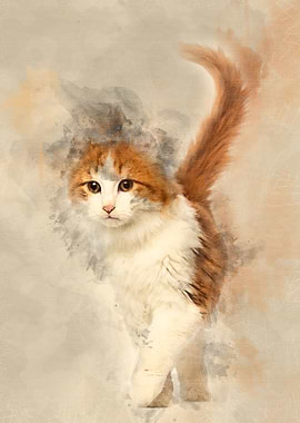 American Curl kitten 3 mon