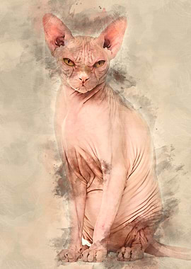 Sphynx Hairless Cat 4 year