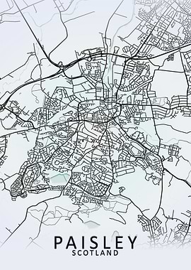 Paisley White City Map