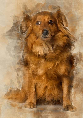 Crossbreed dog 6 years old