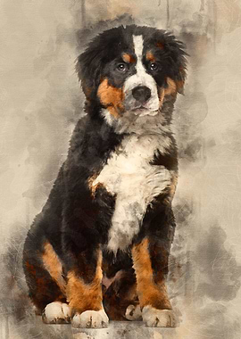 Bernese Mountain Dog 4 mo