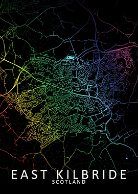 East Kilbride Rainbow Map
