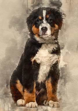 Bernese Mountain Dog 4 mo