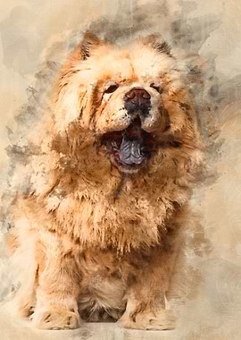 Chow chow dog 8 years old