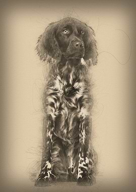 Munsterlander dog 9 month