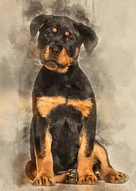 Rottweiler puppy 3 months