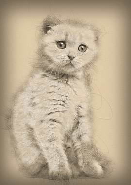 Portrait of Scottish Fold