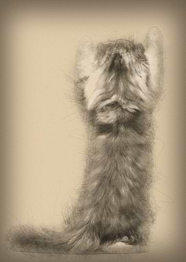 Rear view of an American C