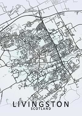 Livingston White City Map