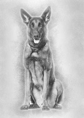Malinois dog 22 months old