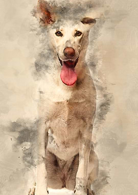 Portrait of Crossbreed dog