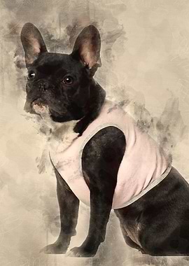 Portrait of French Bulldog