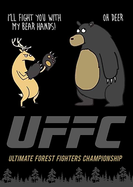 Bear Deer Fun Fight