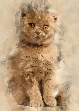 Portrait of Scottish Fold