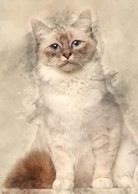 Birman cat 9 months old si