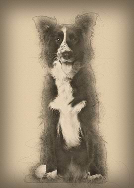 Portrait of Border Collie