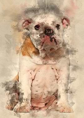 English Bulldog puppy 4 mo