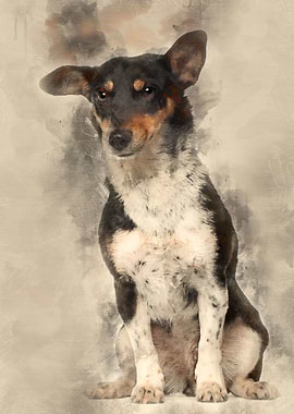 Portrait of crossbreed mix