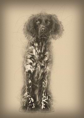 Munsterlander dog 9 month