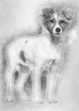 Mixedbreed dog standing a