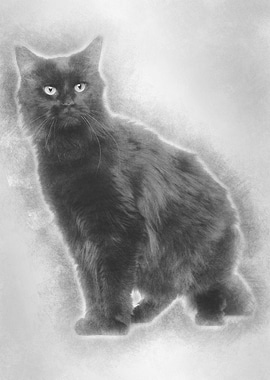 Maine coon 3 years old sit