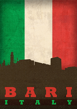 Bari Italy City Skyline
