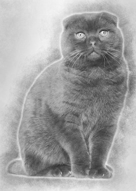 Portrait of Scottish Fold