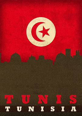 Tunis Tunisia City Skyline