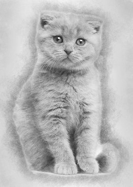 Portrait of Scottish Fold