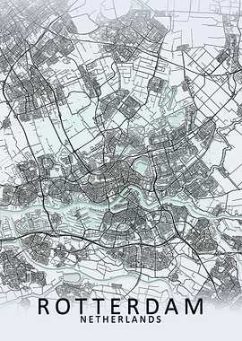 Rotterdam White City Map