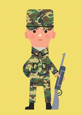 Soldier keeping Guard