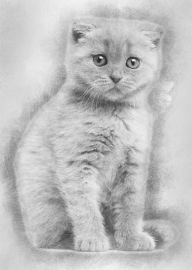 Portrait of Scottish Fold