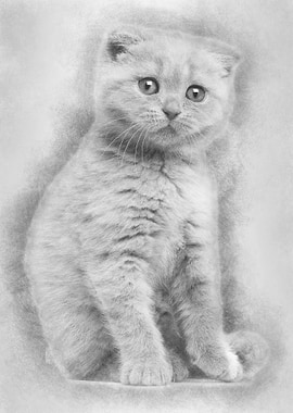 Portrait of Scottish Fold