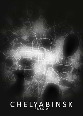 Chelyabinsk LED Glow Map