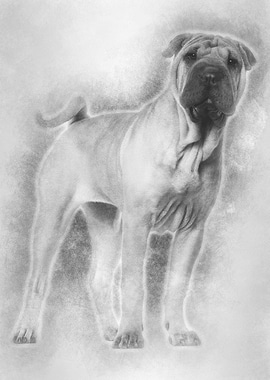 Shar Pei puppy 6 months ol