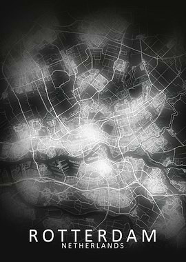 Rotterdam LED Glow CityMap