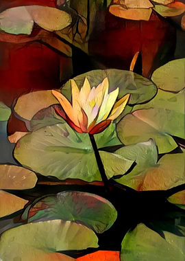 Yellow Lotus Lily Pads