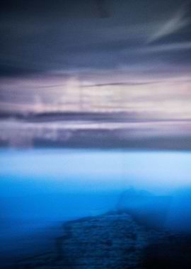 The blue sea in the sky