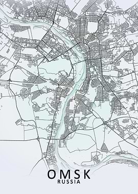 Omsk White City Map