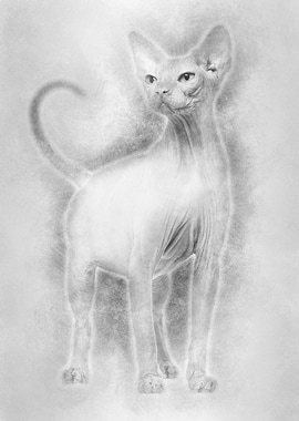 Sphynx 4 years old against