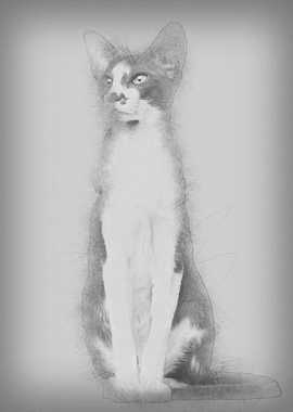 Oriental Shorthair sitting