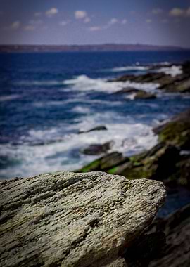 Rocky Side By The Ocean