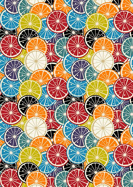 Happy citrus pattern