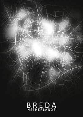 Breda LED Glow City Map