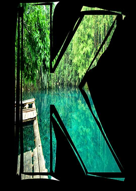 Double Exposure Alphabet K