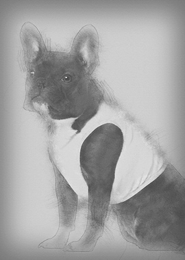 Portrait of French Bulldog
